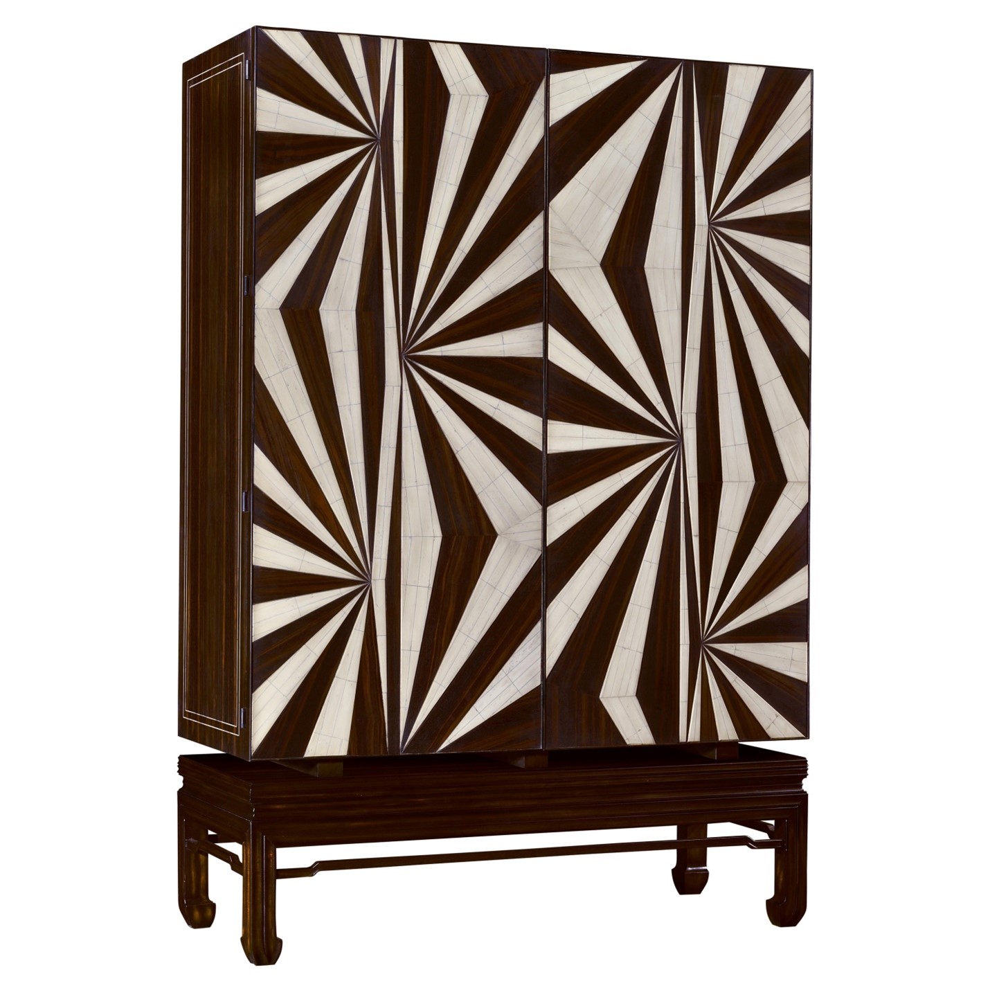 bar cabinet with tribal design