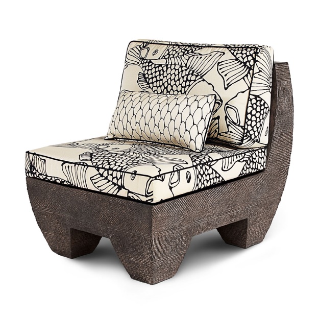 tribal upholstered chair